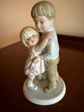 Francis Hook’s “My Big Brother” Porcelain Figurine-Pastel Colors 1980
